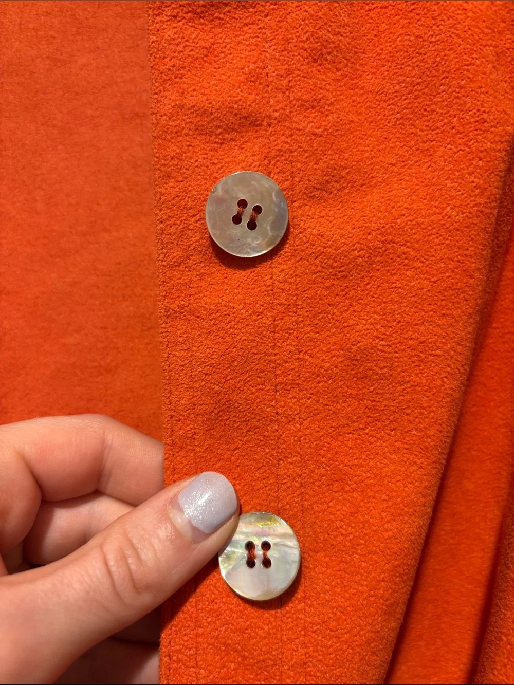 Orange Long Line Jacket - Picture 4 of 9